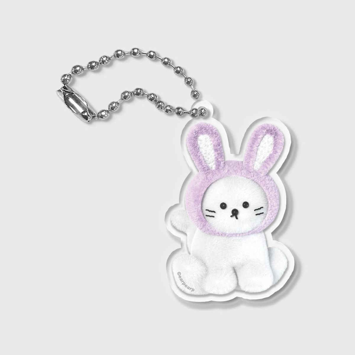 어프어프(EARPEARP) FAKE PURPLE RABBIT CHICHI(키링)