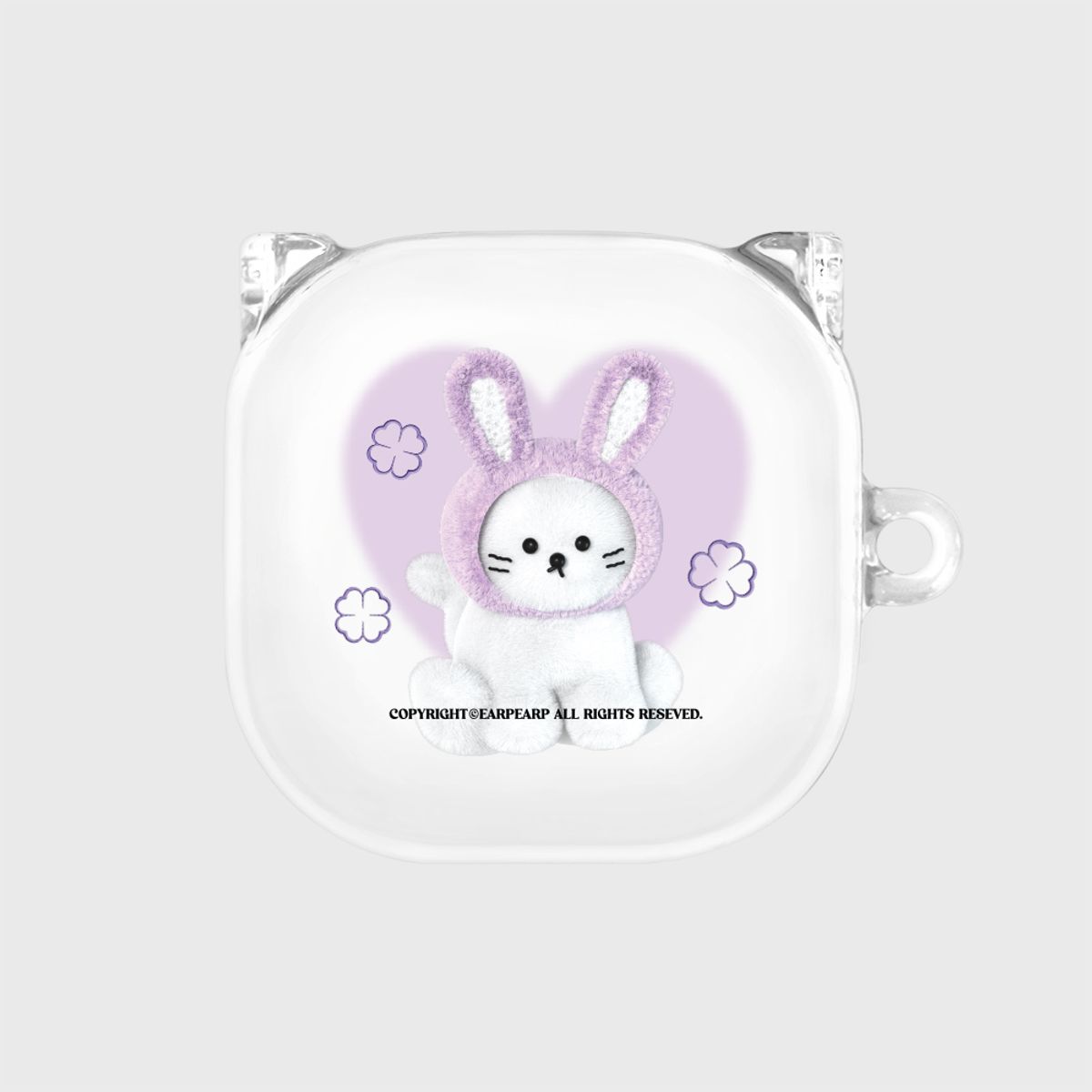 어프어프(EARPEARP) FAKE PURPLE RABBIT CHICHI(버즈-클리어하드)