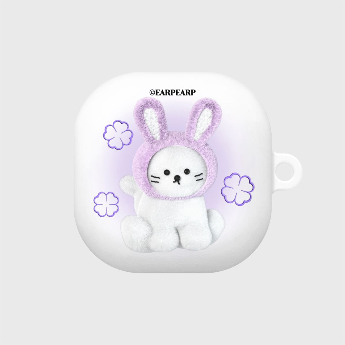 어프어프(EARPEARP) FAKE PURPLE RABBIT CHICHI-WHITE(버즈-하드)
