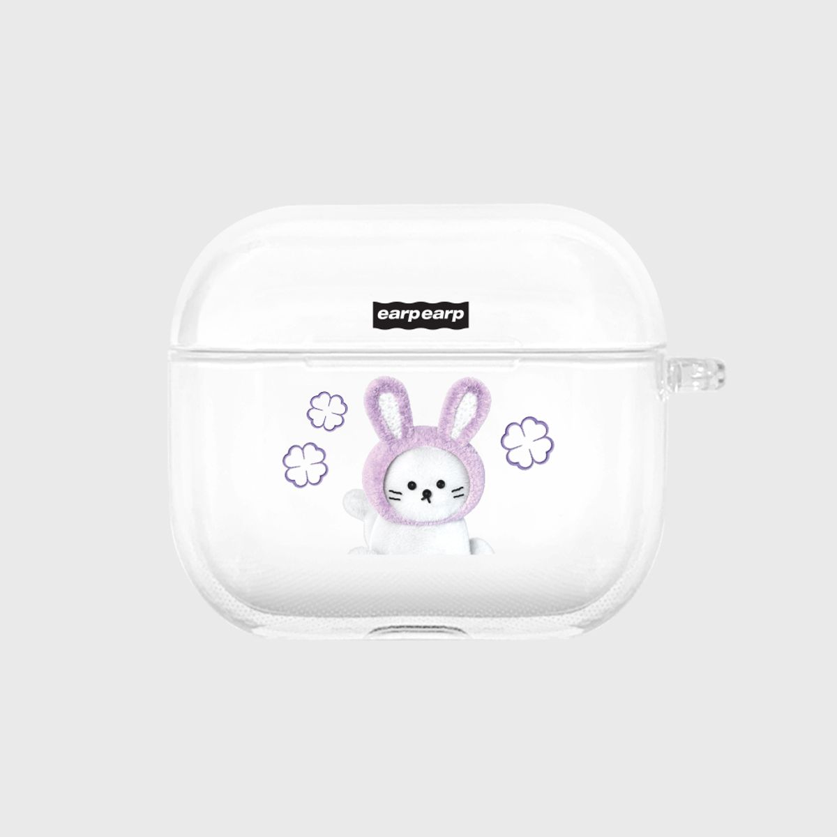어프어프(EARPEARP) FAKE PURPLE RABBIT CHICHI(에어팟3-클리어하드)