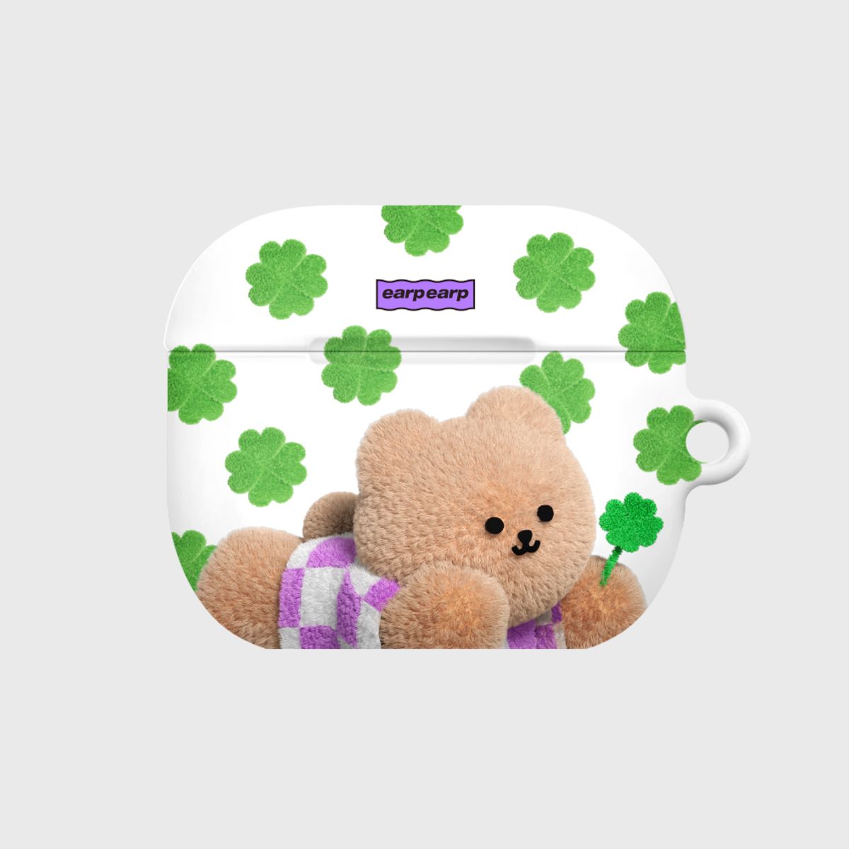 어프어프(EARPEARP) FOUR LEAF CLOVER COVY-WHITE(에어팟3-하드)