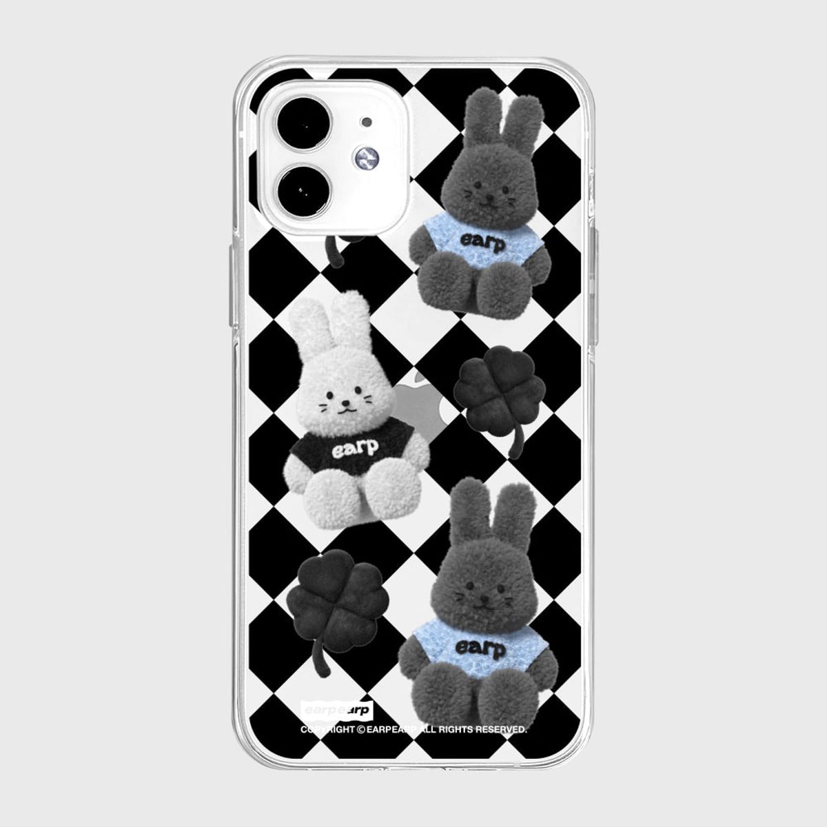 어프어프(EARPEARP) CHECKER BOARD FLUFFY POPO(젤리)