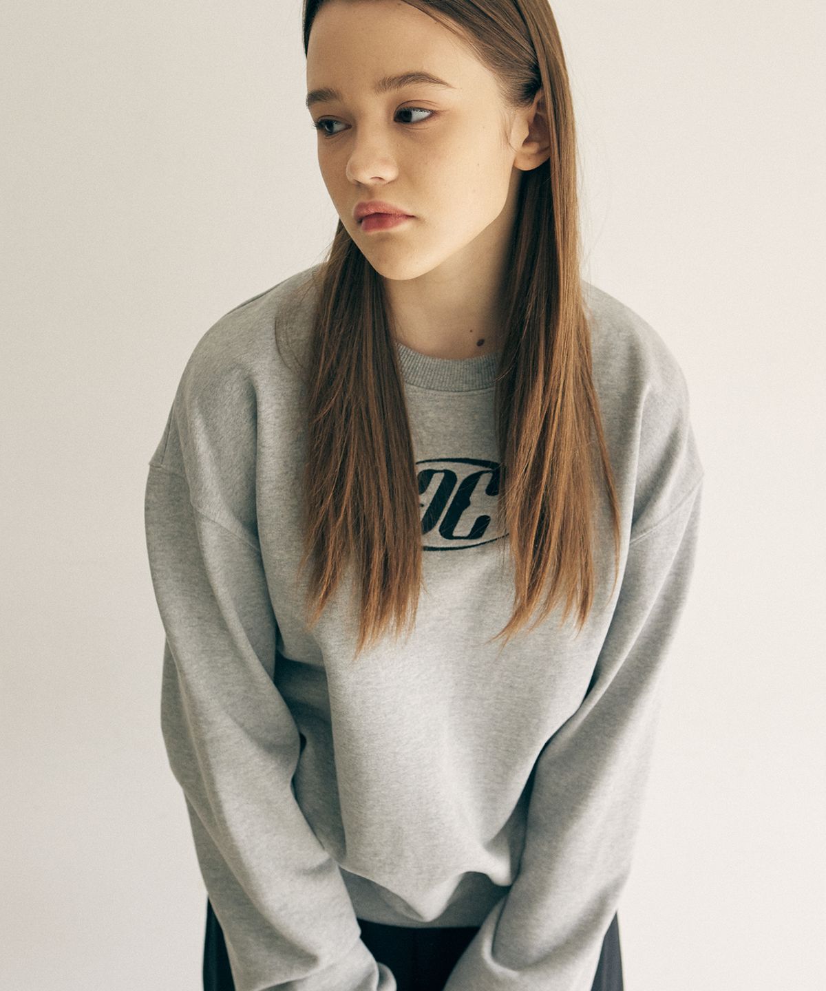 아트스피크하우스(ART SPEAK HOUSE) AE LOGO SWEAT SHIRT_GRAY