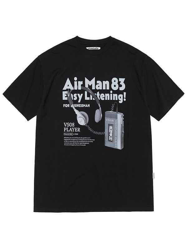 Tシャツ・カットソー [ VIVASTUDIO]VS08 PLAYER TEE [BLACK] MUSINSA | VIVASTUDIO VS08 PLAYER T-Shirt [BLACK]