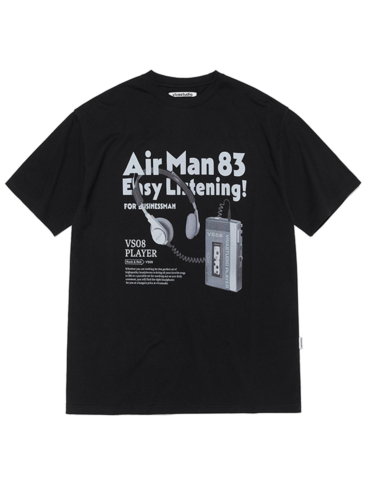 비바스튜디오(VIVASTUDIO) VS08 PLAYER TEE [BLACK]
