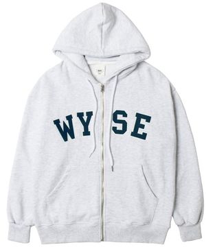 컬리지 후드집업 Ver2 라이트그레이