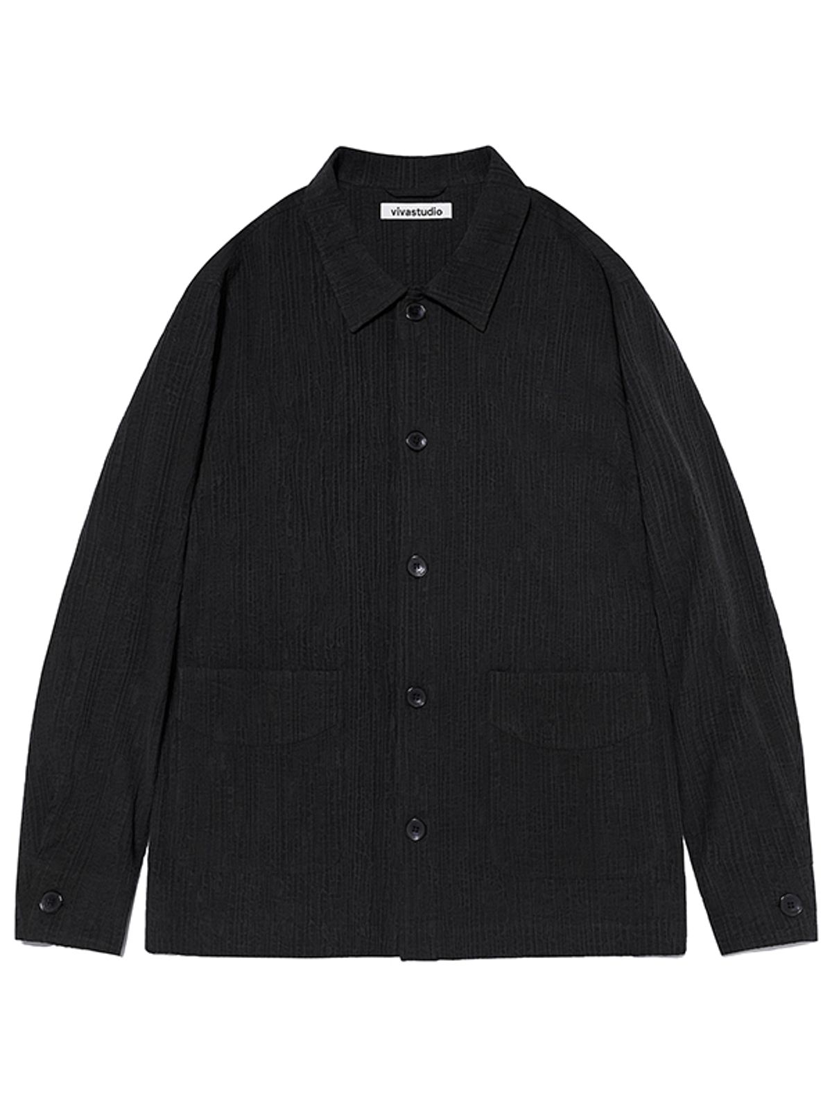 비바스튜디오(VIVASTUDIO) NATURAL SHIRTS JACKET [BLACK]
