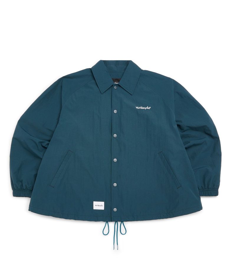 WOMENS BALLOON N/C COACH JACKET - D/GREEN