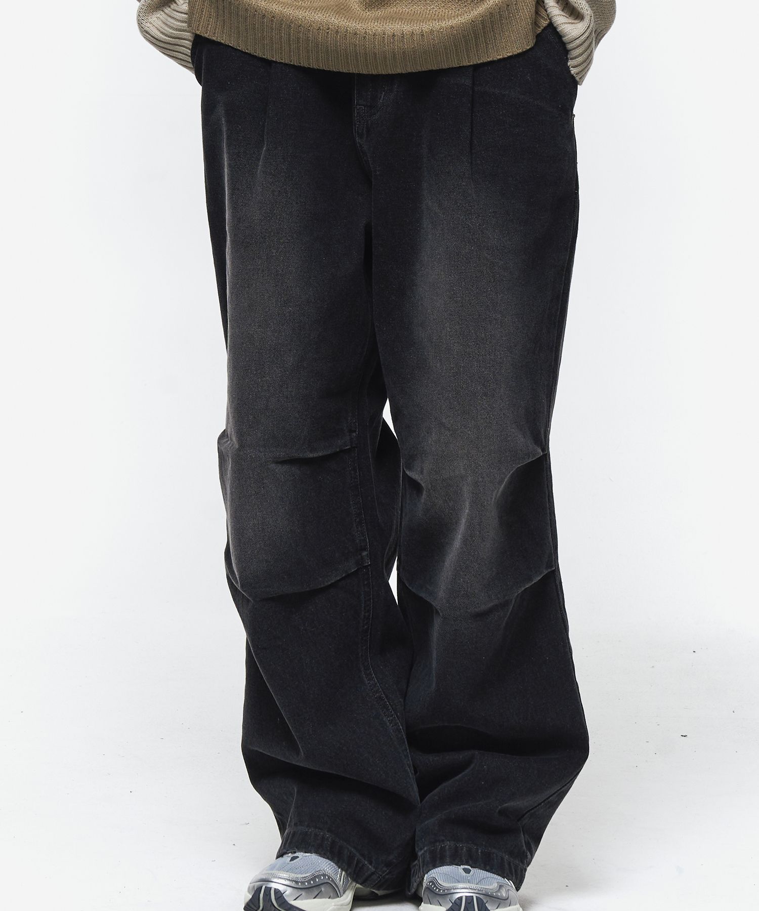 【CPGN STUDIO】Layer Wide Denim Pants MUSINSA | CPGN STUDIO Curved Wide Denim Pants Black