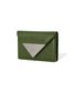 CRINKLE TRIANGLE ACCORDION POCKET - OLIVE