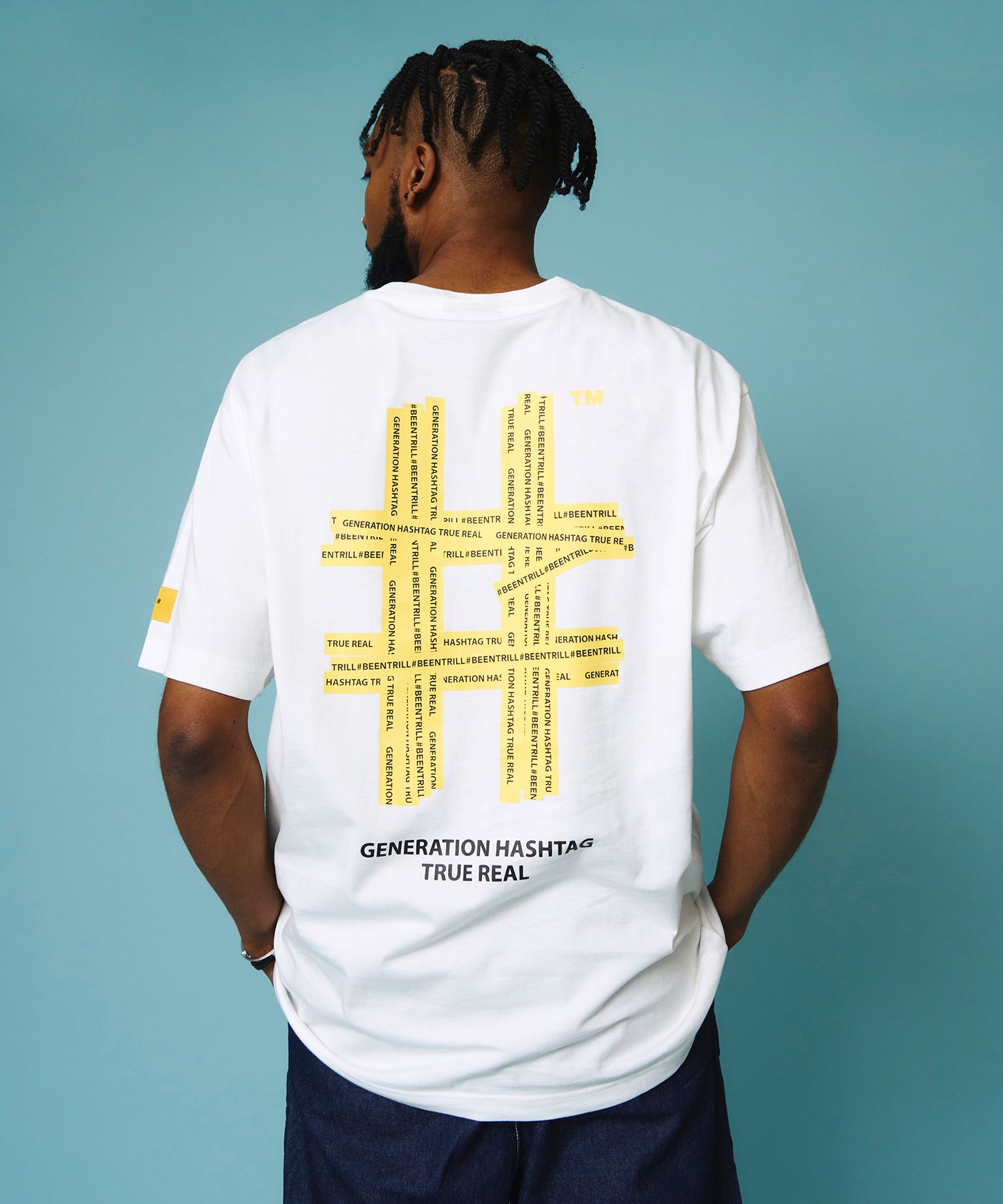BEENTRILL■Green taping hashtag Overfit T-shirt■送料込 BEENTRILL Green Taping Hashtag Overfit Tee – ETRENDIPOH(SDNBHD)