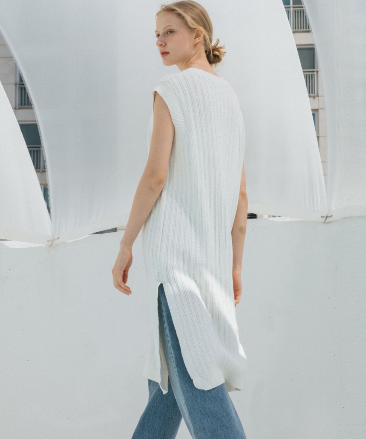 니주르(KNIZURE) 스카시 원피스_O/WHITE