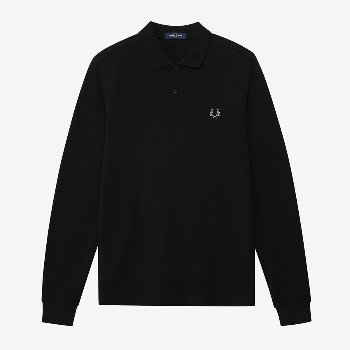 프레드페리(FRED PERRY) [M6006] 롱슬리브 플레인 프레드페리 셔츠 - 블랙/크롬 M6006-906