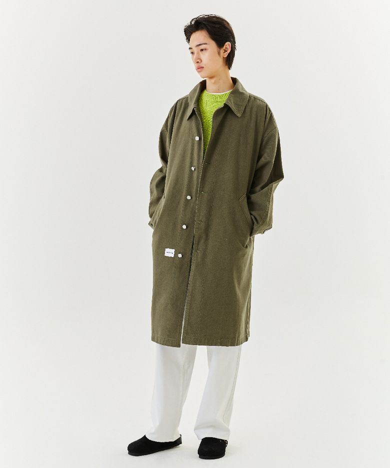 OVERSIZED BALMACAAN COAT - KHAKI