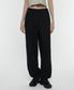 우먼즈 와이드 스웨트 팬츠 [블랙]