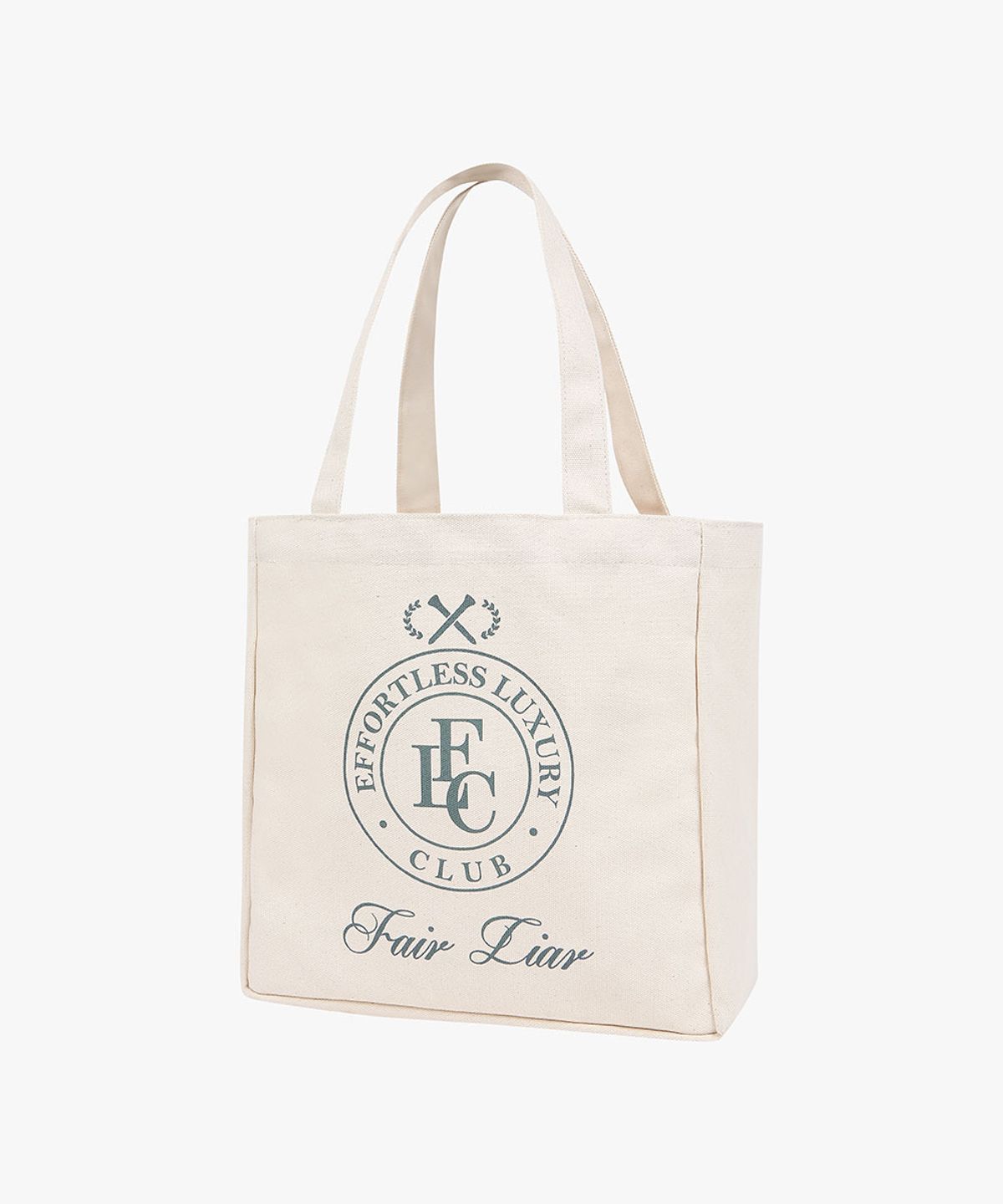 페어라이어 클럽(FAIRLIAR CLUB) Effortlux Canvas Tote Bag_BEIGE