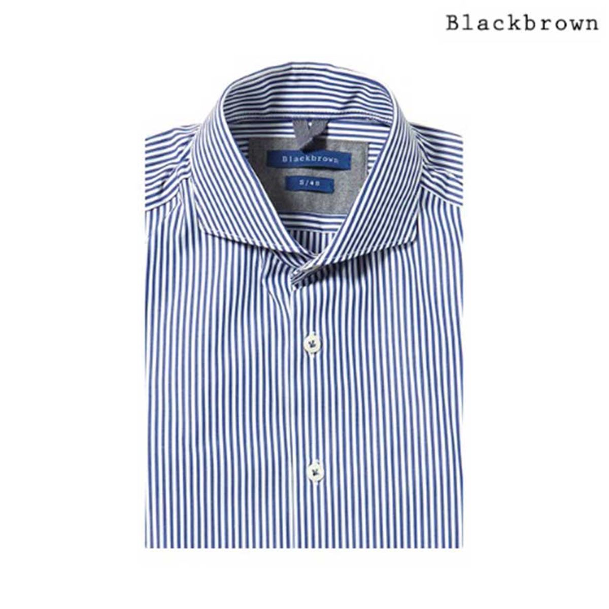블랙브라운(BLACKBROWN) 클래식 스트라이프 셔츠 [BLUE]