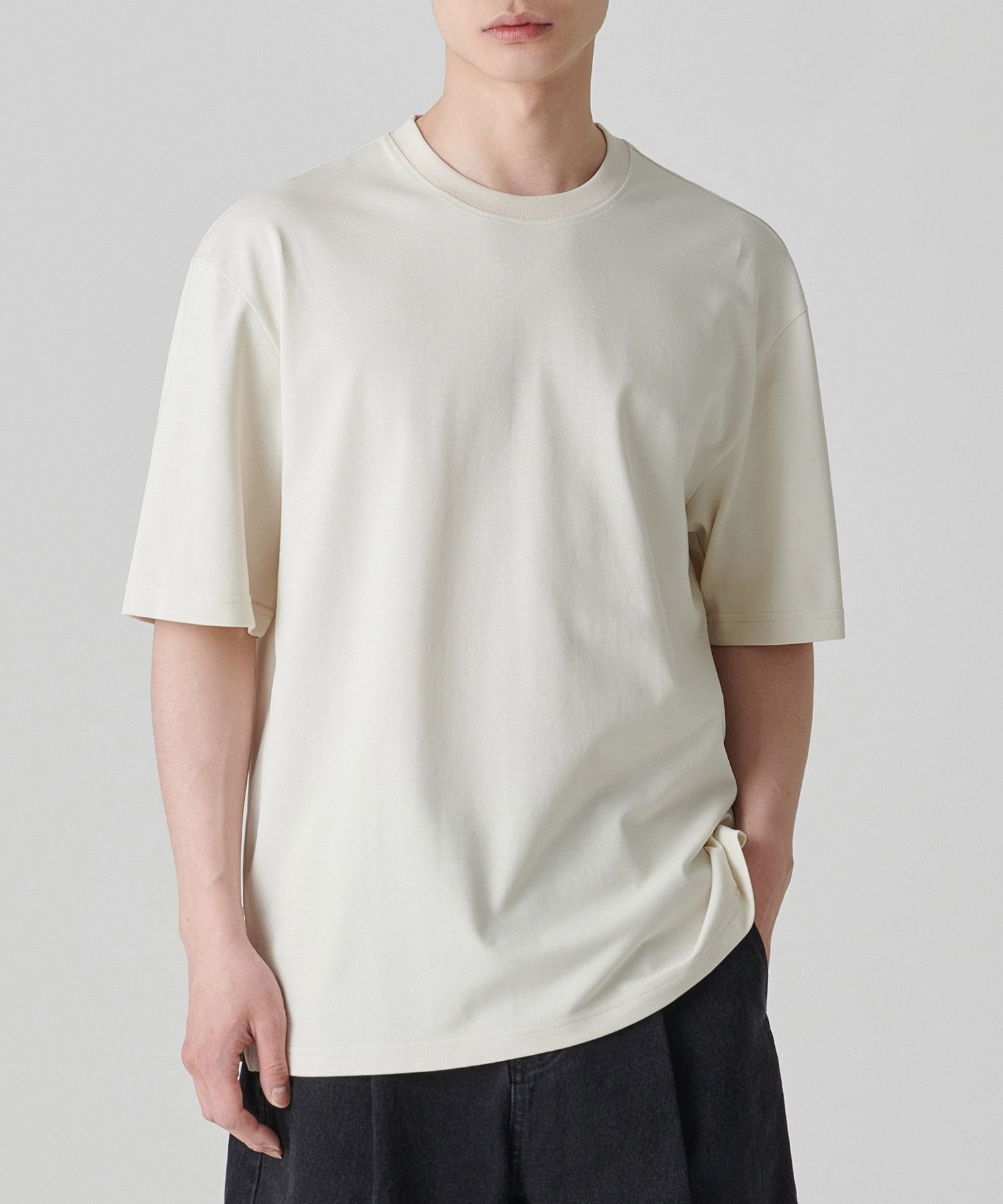 Tシャツ・カットソー *MUSINSA STANDARD* Relaxed fit crew neck short sleeve t-shir MUSINSA | MUSINSA STANDARD Sufima Relaxed Crew Neck Short