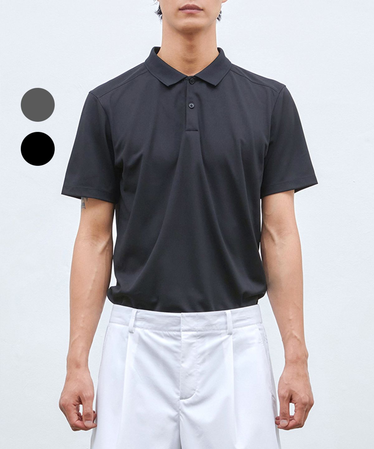 무신사 스탠다드 스포츠(MUSINSA STANDARD SPORTS) 골프 폴로 숏 슬리브 (2color)
