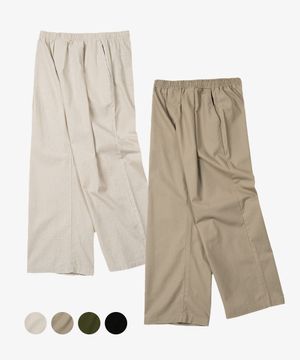 와이드 원턱 린넨 팬츠 (4 COLOR)
