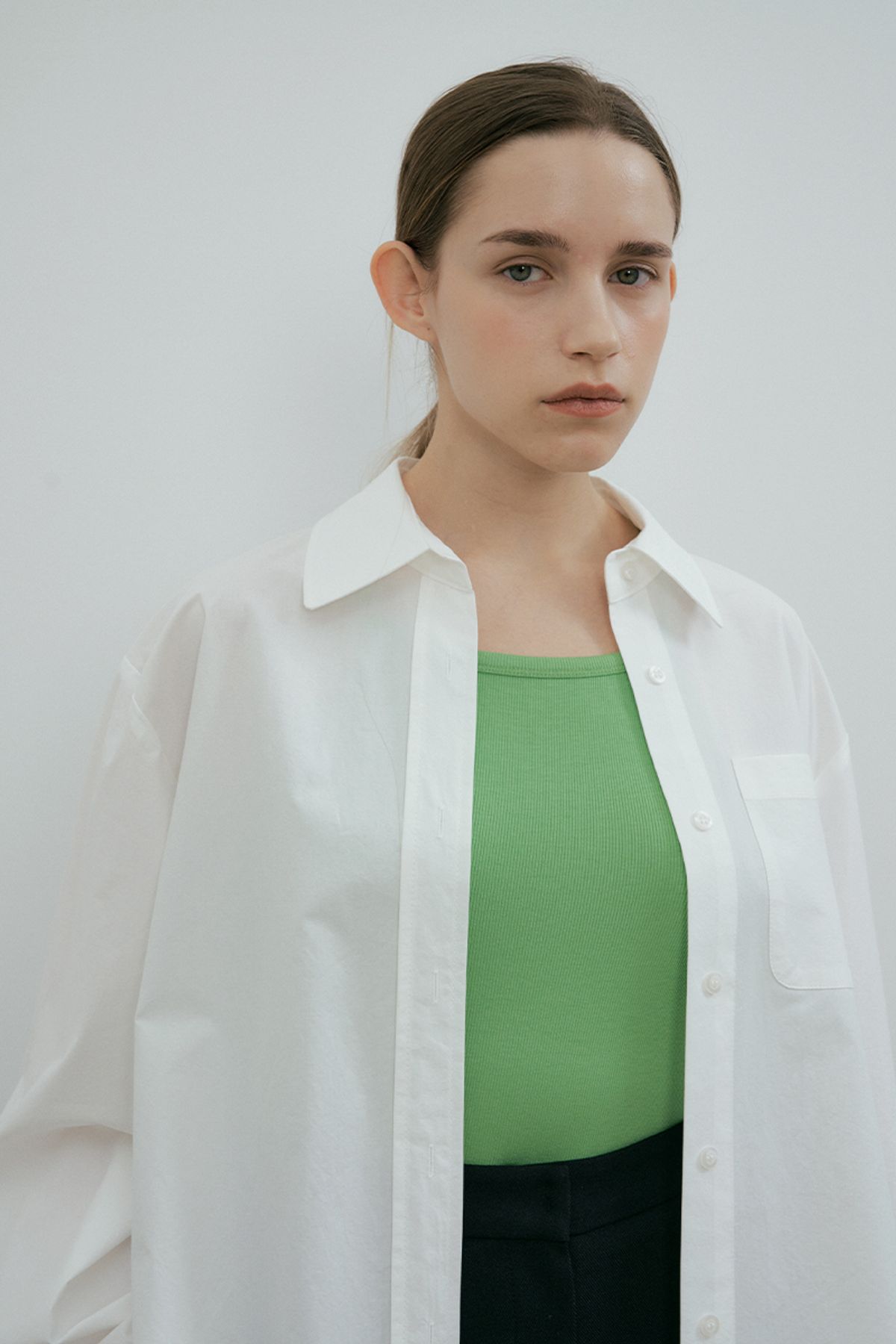 더페니(THE PENNY) SIGNATURE BASIC SHIRT - White
