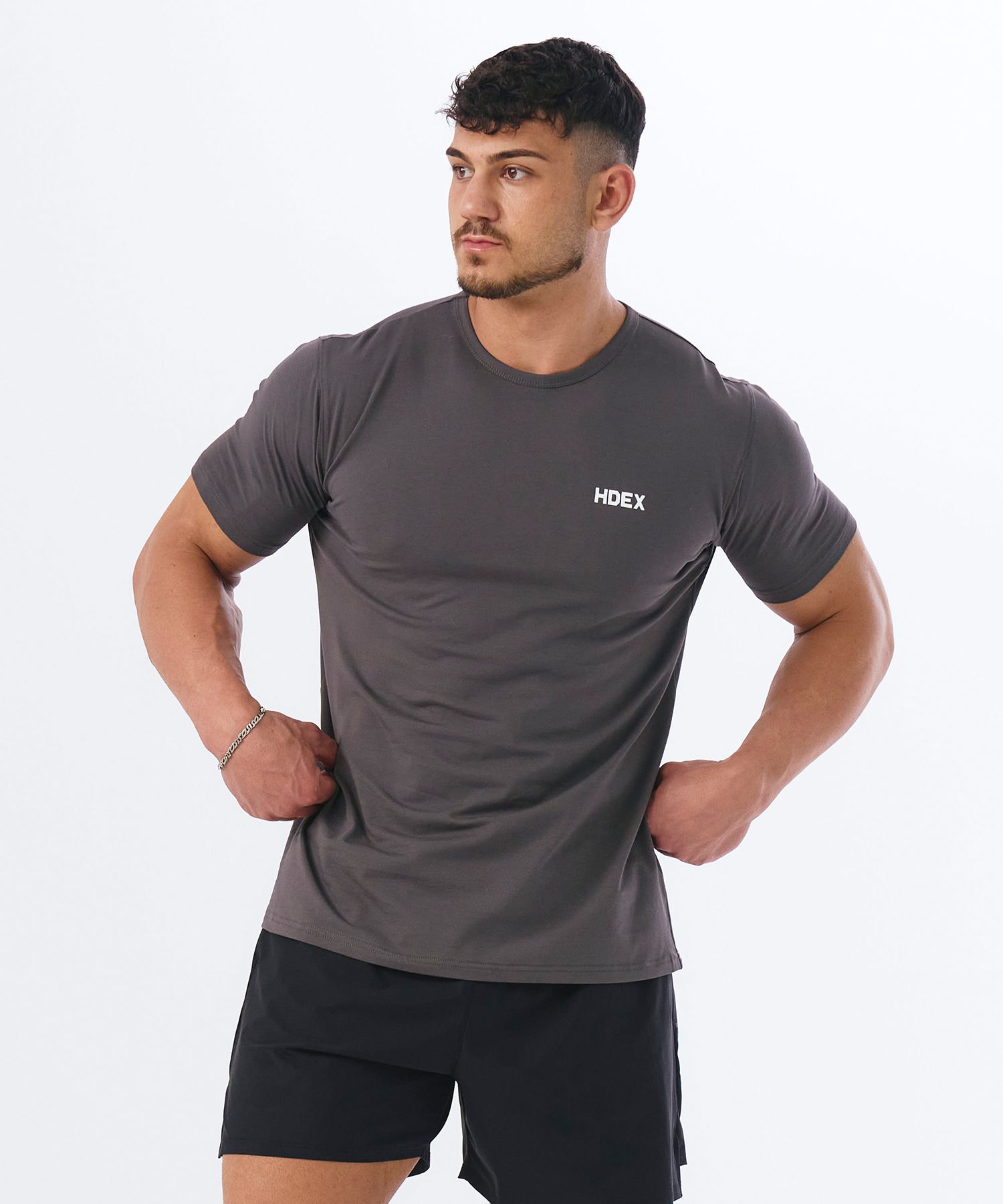 【韓国 HDEX】INTENSE AIR MUSCLE FIT SHORT SLEEVE MUSINSA | HDEX Main Small Logo Air Muscle Fit Short Sleeve
