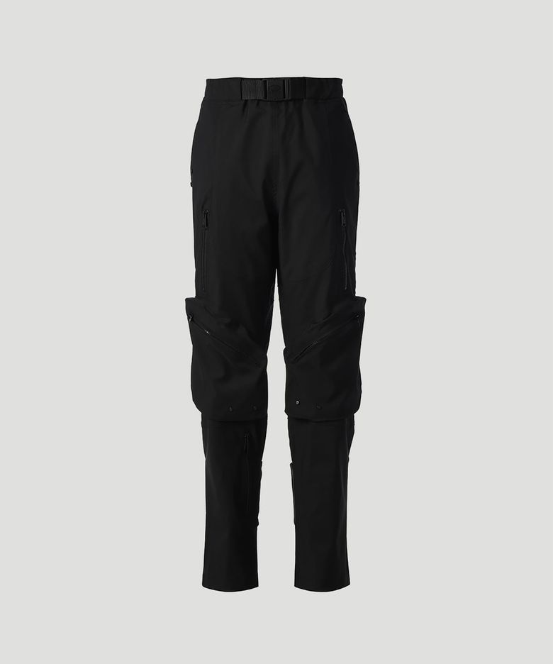 Triangle Pocket buckle Pants (Black)