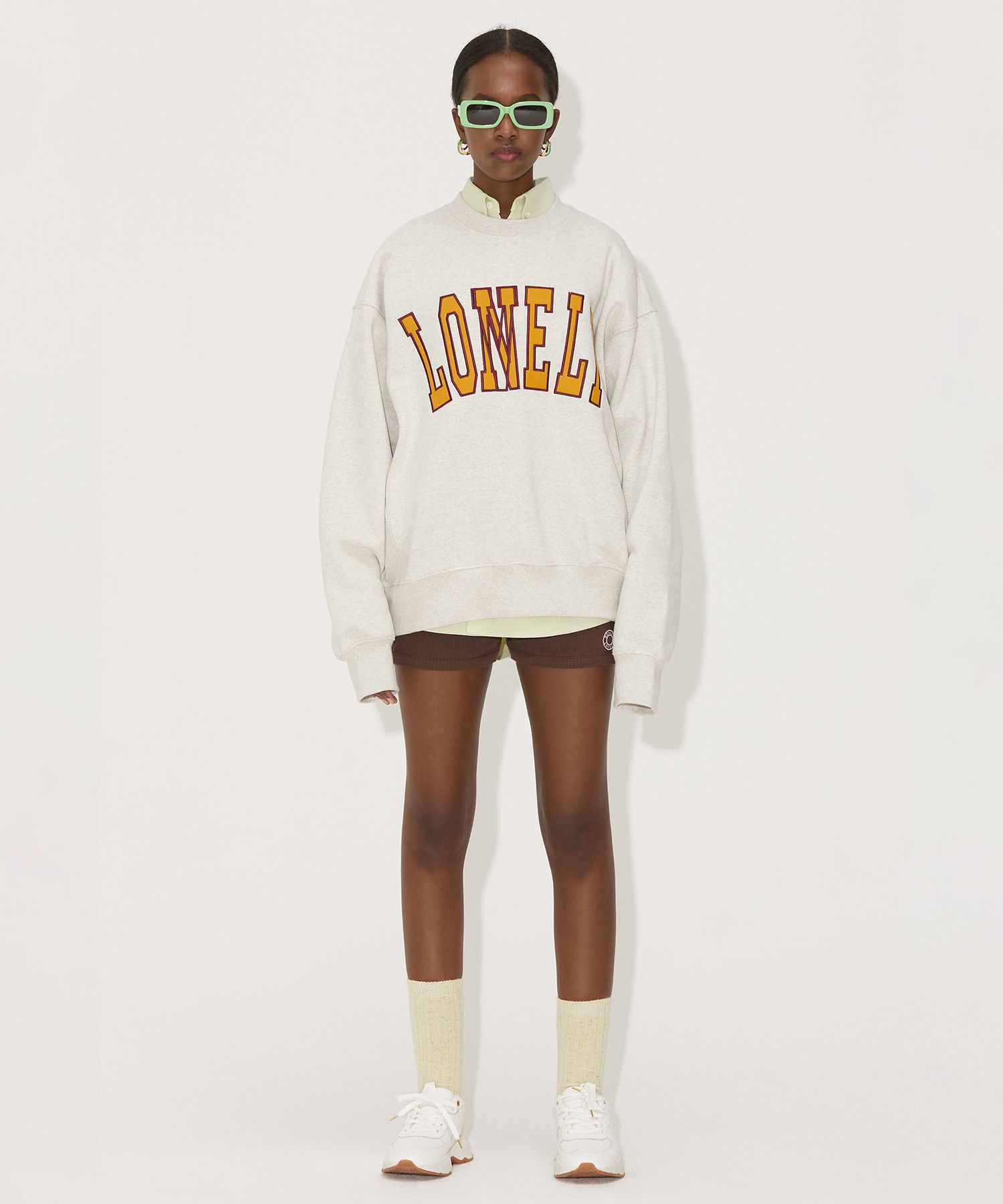 MUSINSA公式 | NOHANT LONELY/LOVELY FLUFF SWEATSHIRT OATMEAL