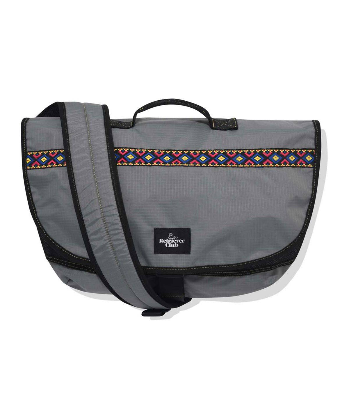 리트리버클럽(RETRIEVER CLUB) RC X FP AZTEC TRIBAL MESSENGER BAG [GRAY]
