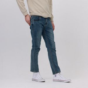 남성) 그린칼라 오비안밴드 오픈구제 올약워싱 테이퍼 핏_AN1DTA213-MB