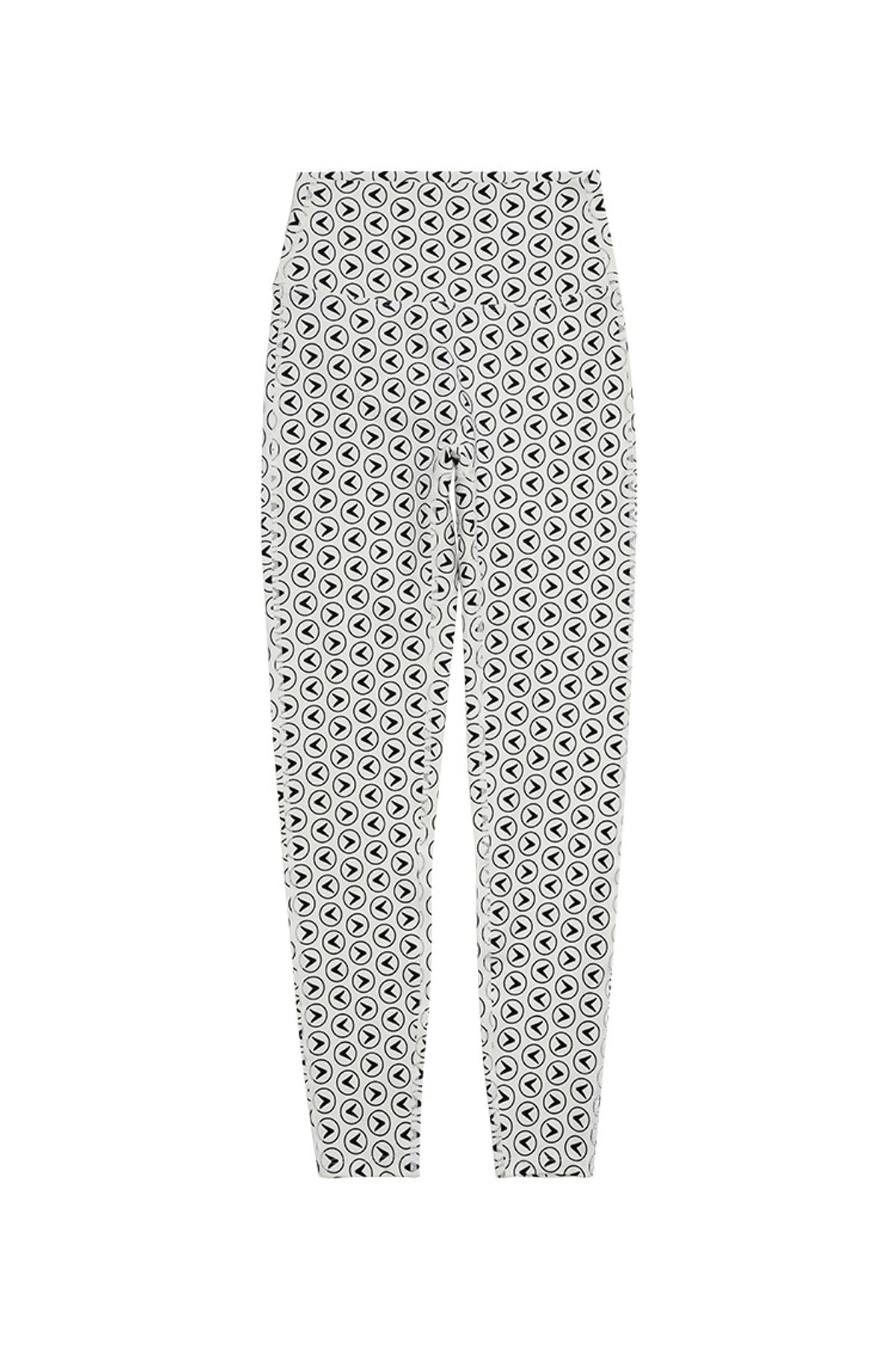 인터레스트(INTEREST) INTEREST LOGO DIGITAL PRINT LONG LEGGINGS_WHITE