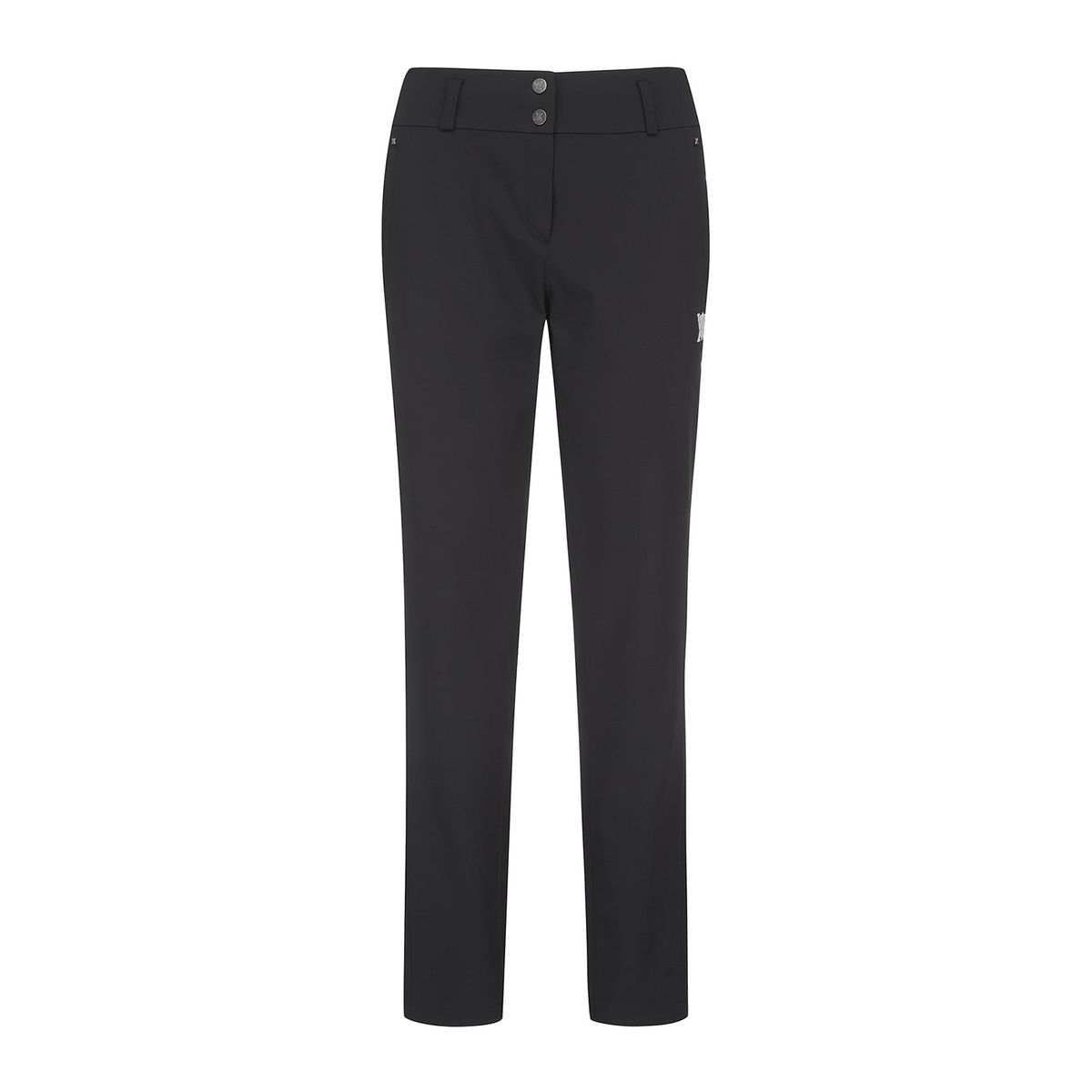 어뉴골프(ANEW GOLF) WOMEN LOGO BAND POINT LONG PANTS_BK