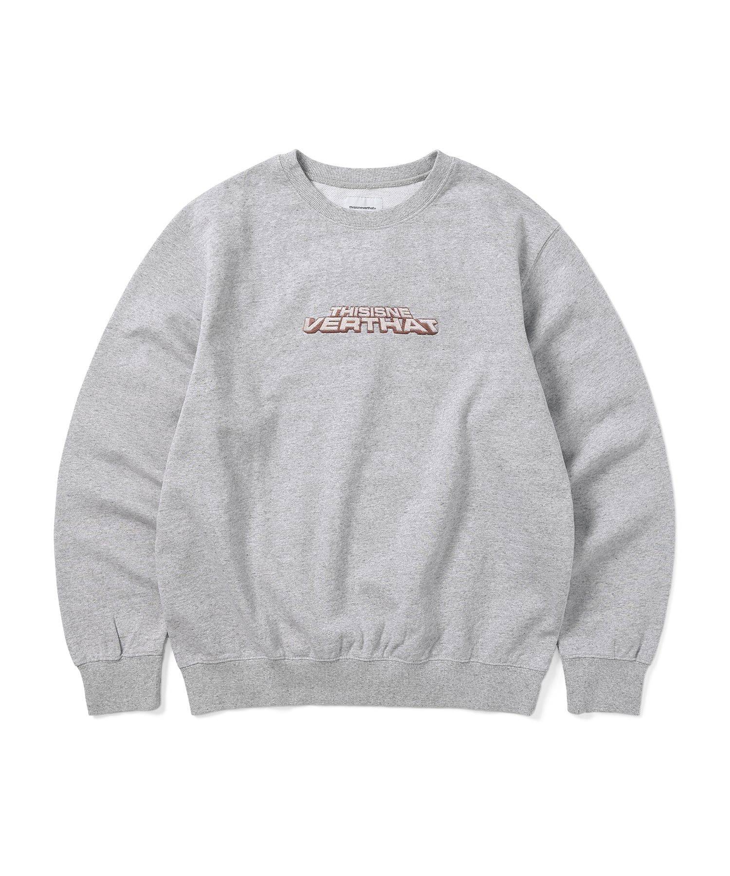 thisisneverthat T-logo Crewneck in Heather Grey | FWRD