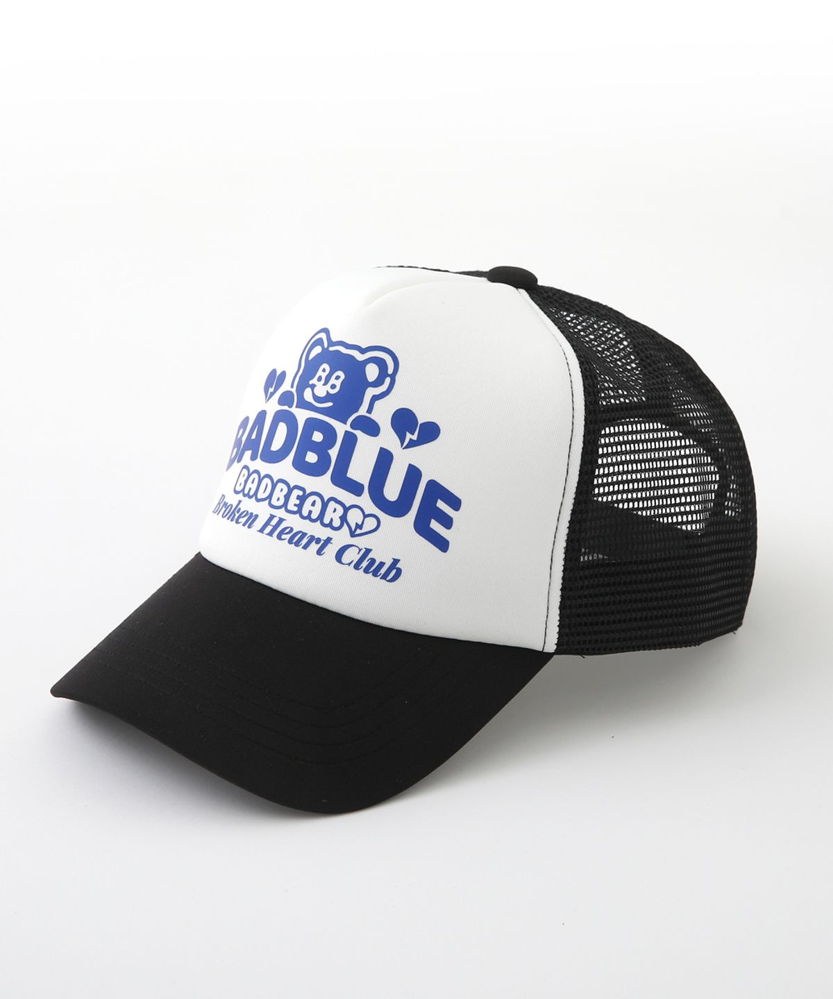 배드블루(BADBLUE) BadBear Heart Cap Black