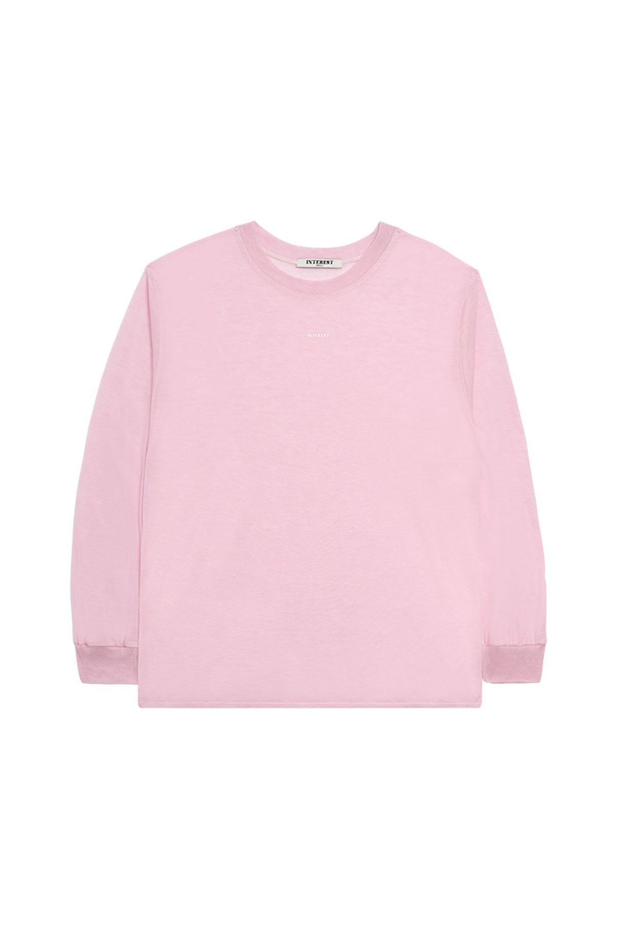 인터레스트(INTEREST) INTEREST LOGO WOOL LONG SLEEVE _PINK