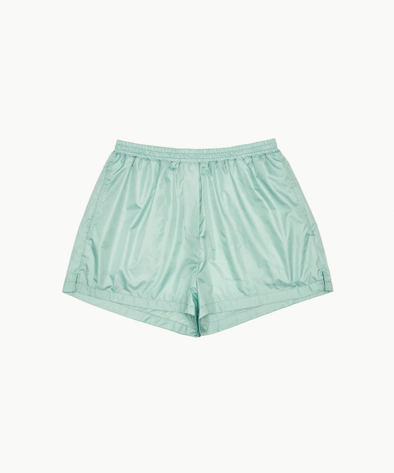 GLOSSY BANDING SHORTS_MINT