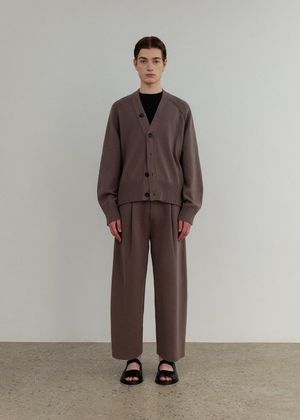 Pure supima tucked pants_Wood