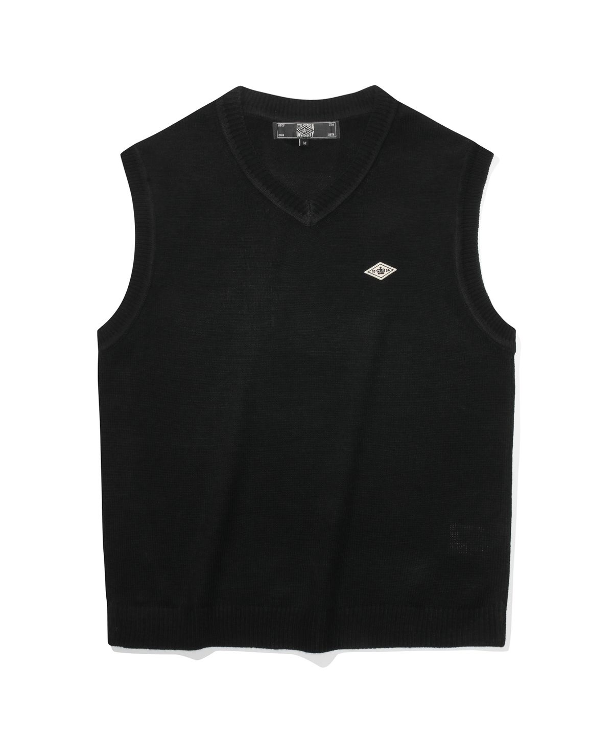 컬럼비아 유니버시티(COLUMBIA UNIVERSITY) 1754 CROWN V NECK VEST SWEATER 블랙