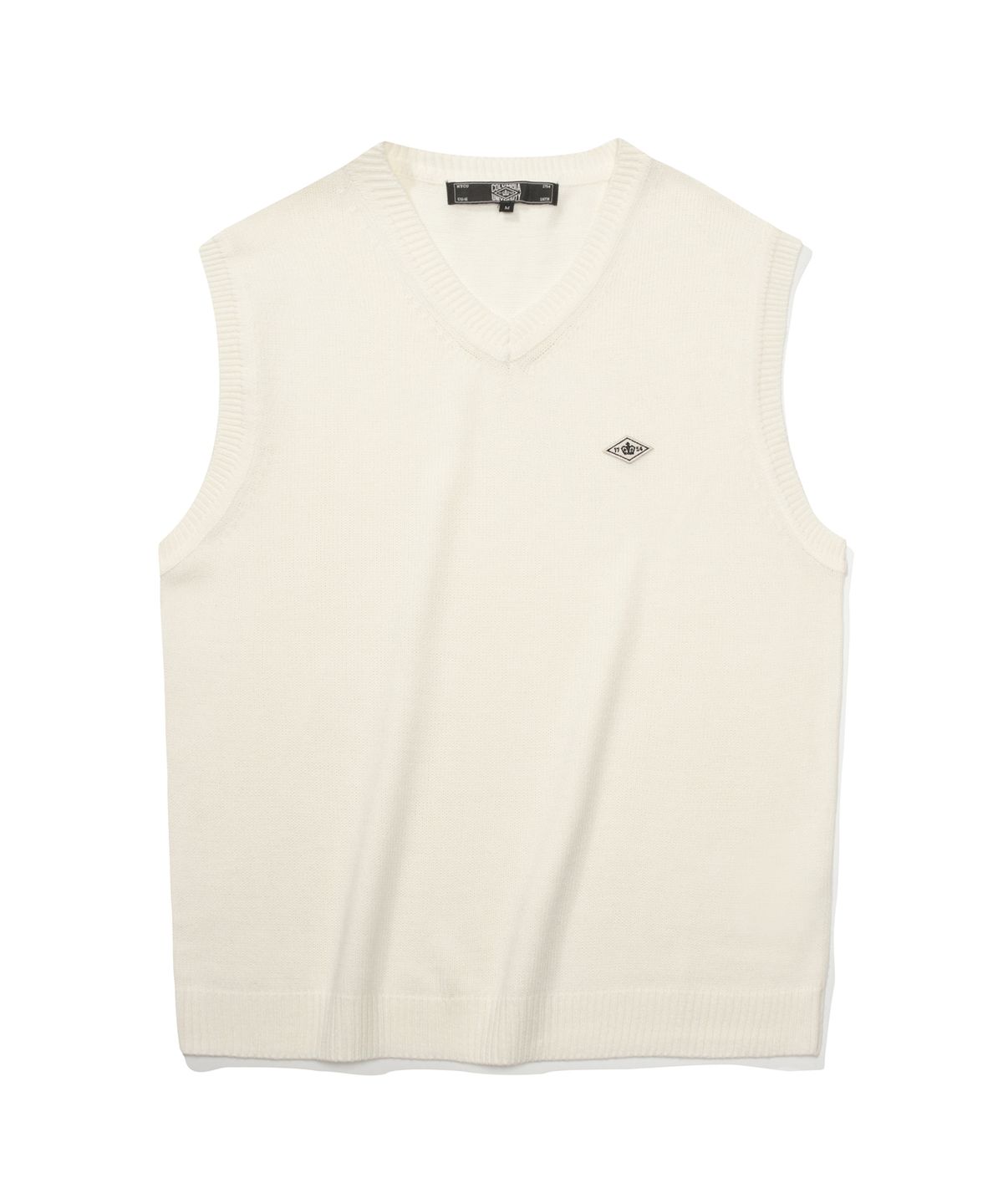 컬럼비아 유니버시티(COLUMBIA UNIVERSITY) 1754 CROWN V NECK VEST SWEATER 크림