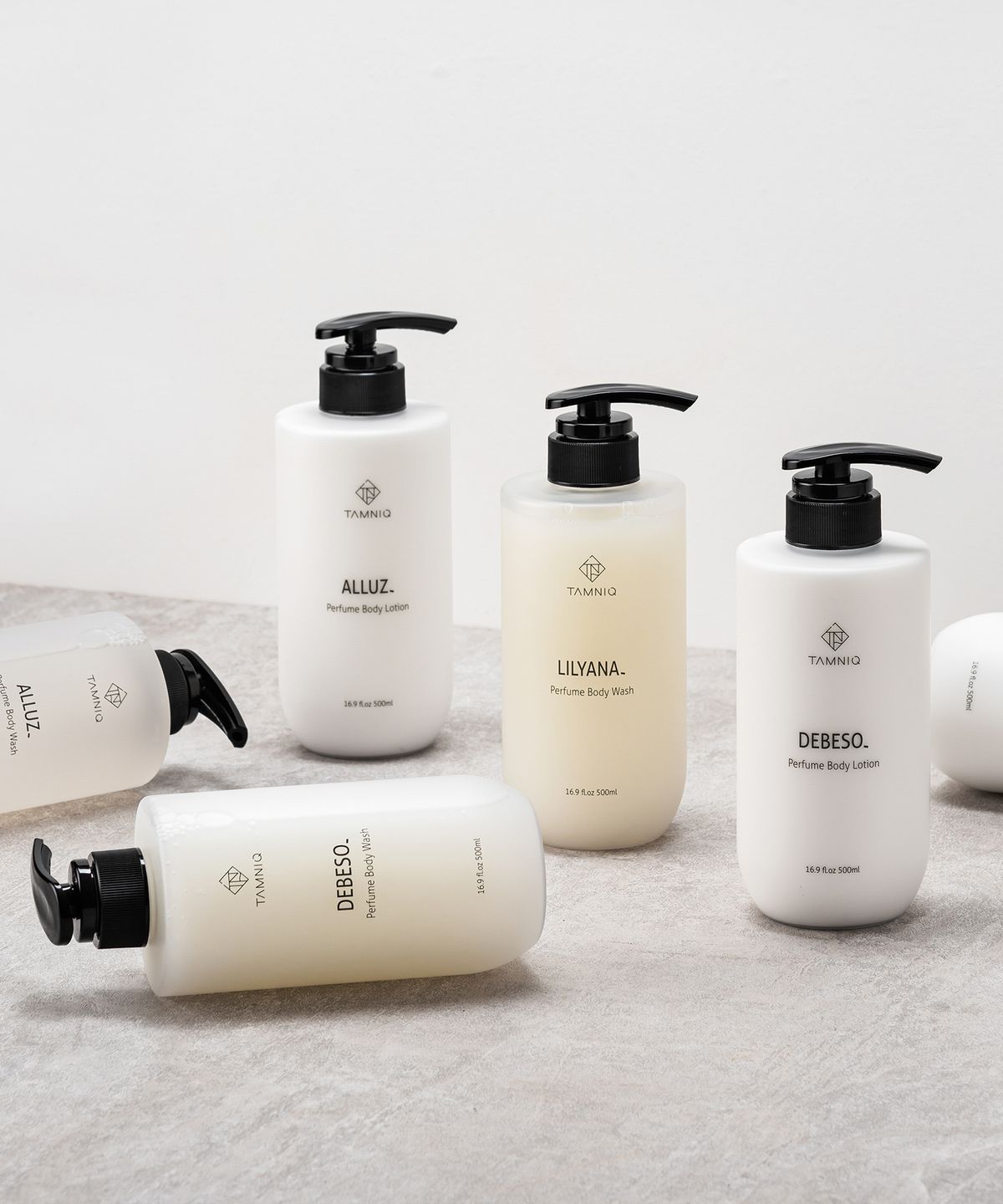 탐니크(TAMNIQ) 퍼퓸 고보습 바디로션 + 퍼퓸 바디워시 500ml 2종 세트