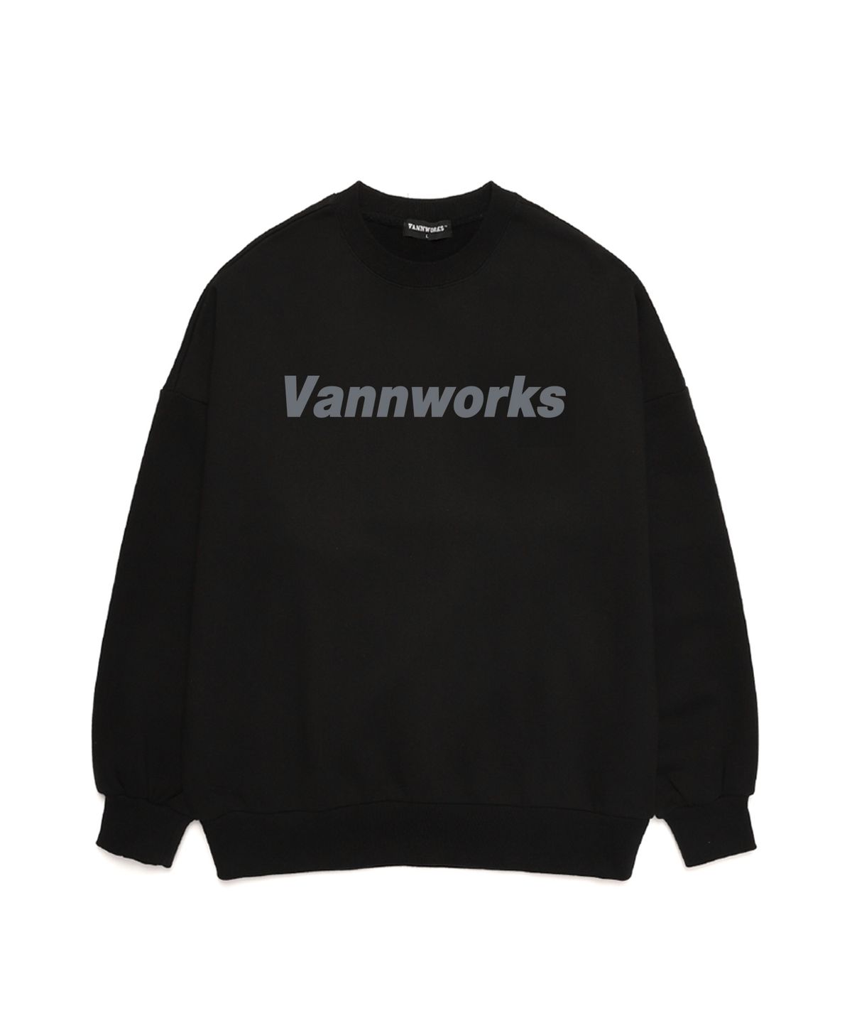 밴웍스(VANNWORKS) 베이직 로고 스웨트셔츠 (VS0014) 블랙
