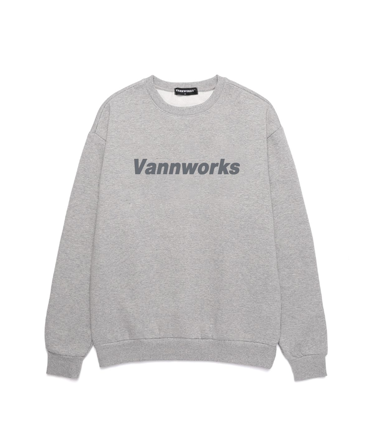 밴웍스(VANNWORKS) 베이직 로고 스웨트셔츠 (VS0014) 멜란지그레이