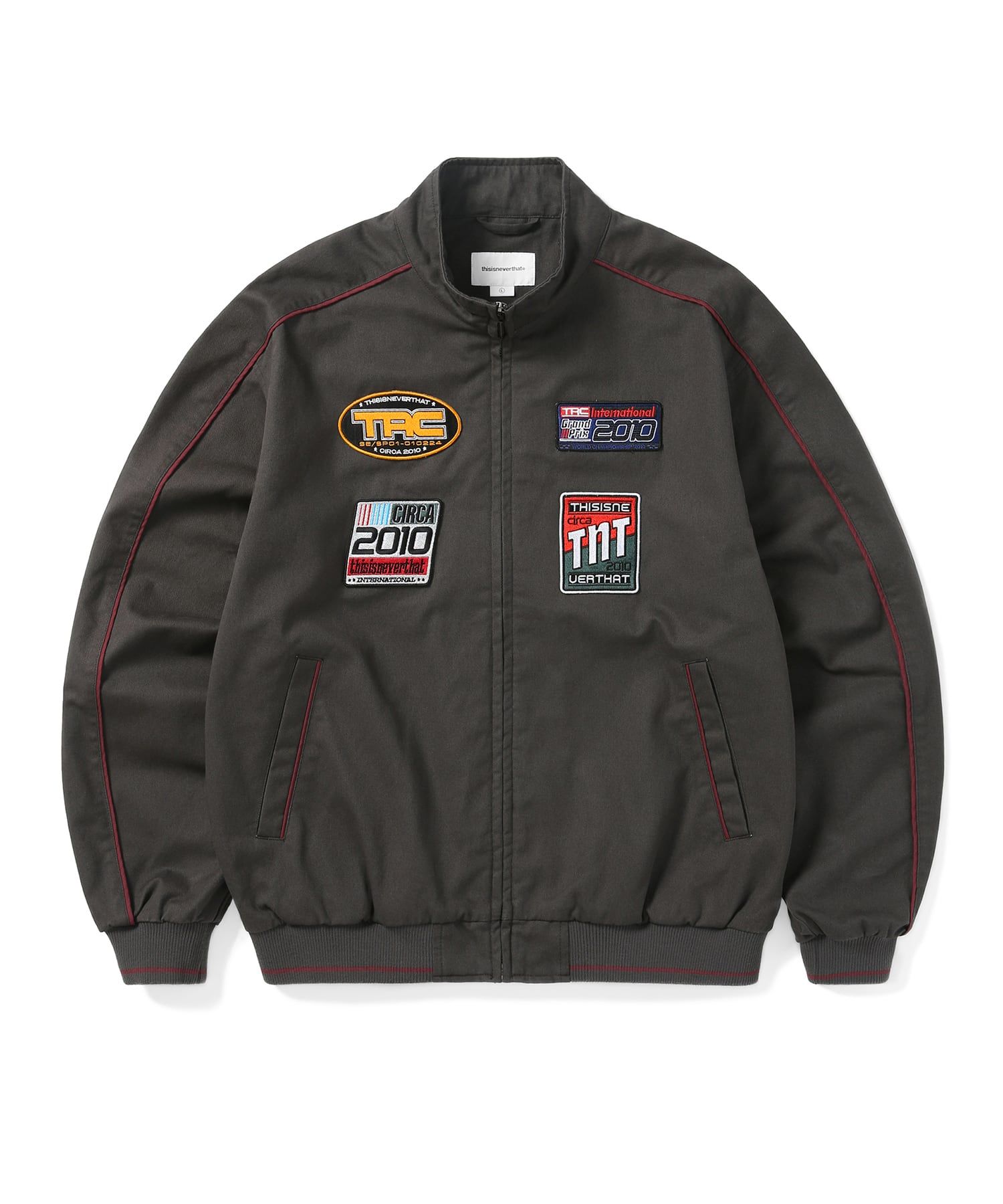 MUSINSA | thisisneverthat TRC Racing Jacket Charcoal