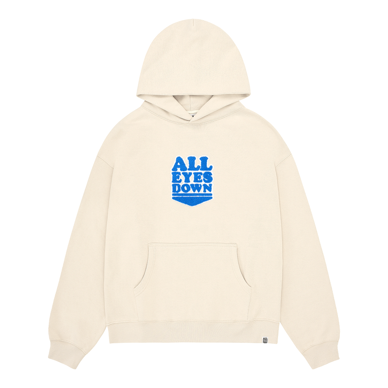 CHENILLE EMBLEM HOODIE(Beige)