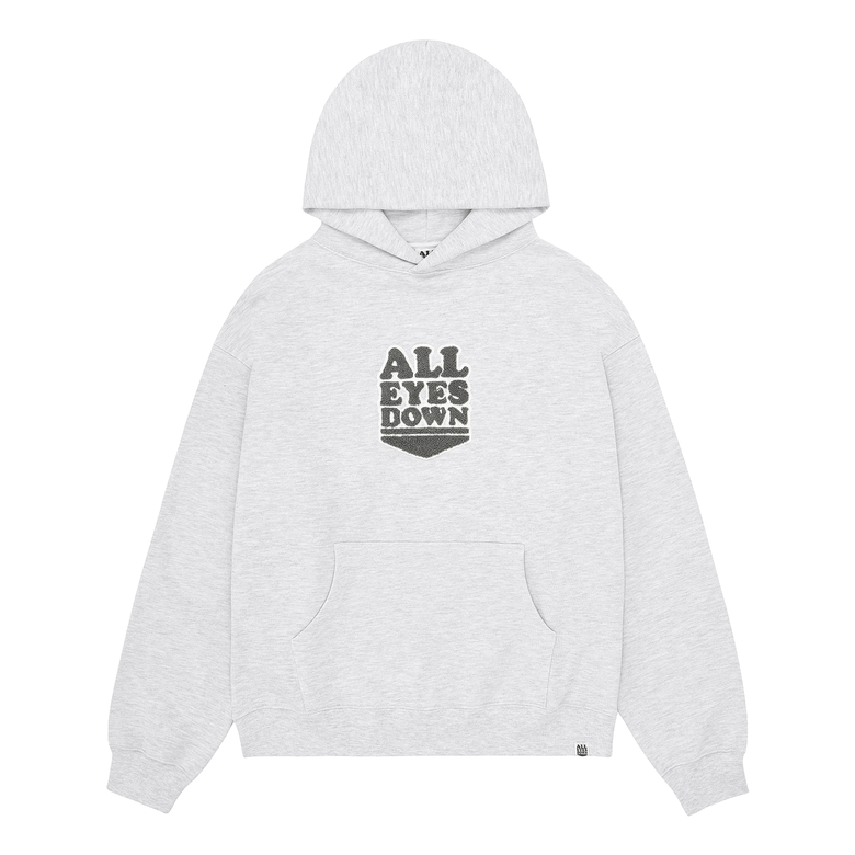CHENILLE EMBLEM HOODIE(L/Melange)