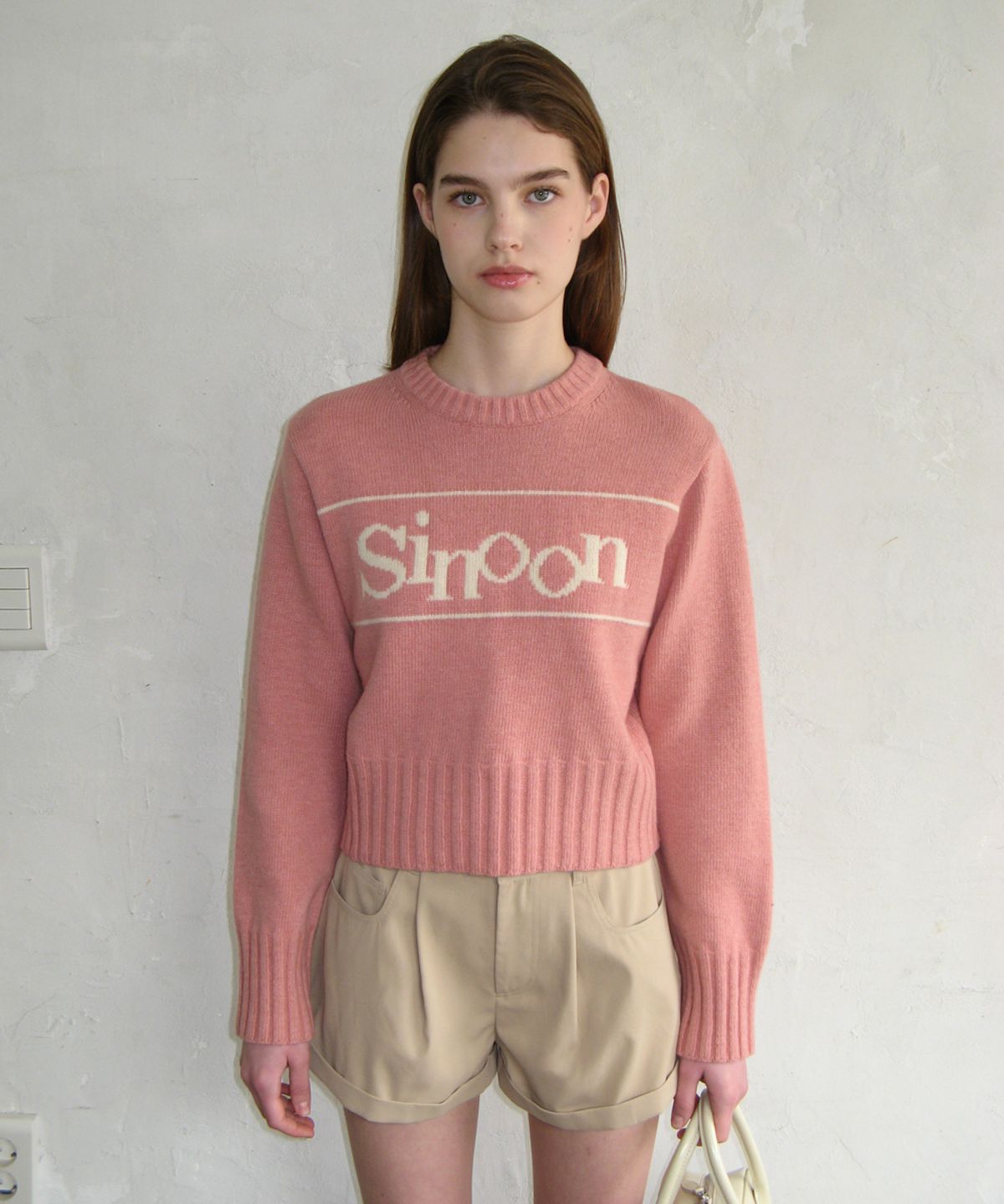 시눈(SINOON) SINOON PULLOVER KNIT (PINK)