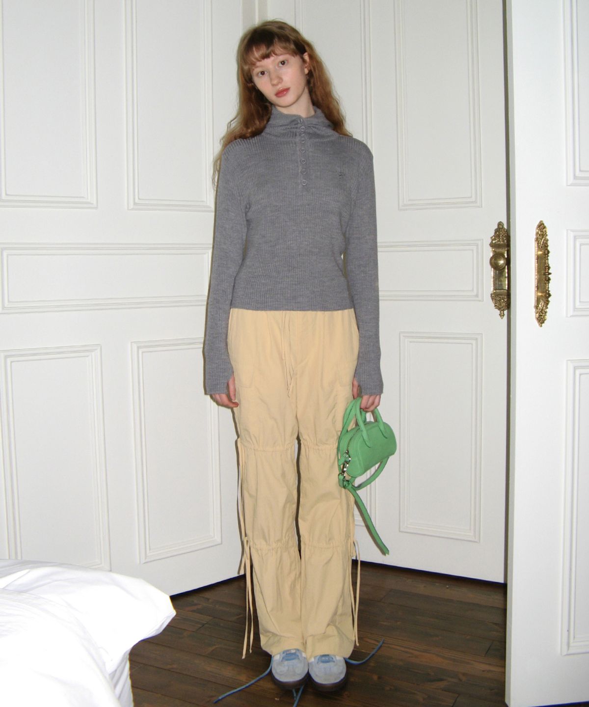 시눈(SINOON) WORK WEAR STRING PANTS (VINTAGE YELLOW)