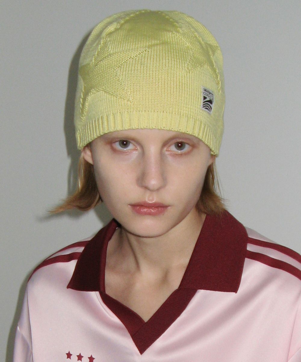 ニットキャップ・ビーニー SINOON JACQUARD STAR BEANIE LEMON YELLOW SN2D1KH002LY MUSINSA | SINOON JACQUARD STAR BEANIE (LEMON YELLOW)