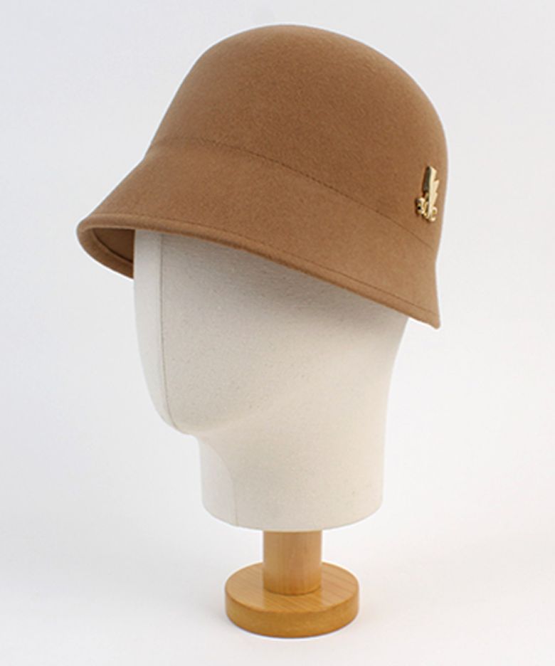 French Wool Beige Drop Bucket 울버킷햇