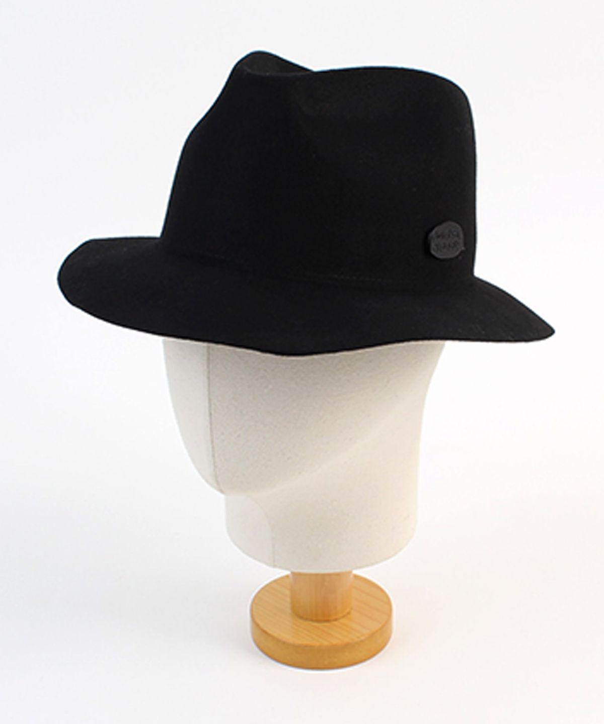 유니버셜 케미스트리(UNIVERSAL CHEMISTRY) Edgecut Black Wool Fedora 울페도라